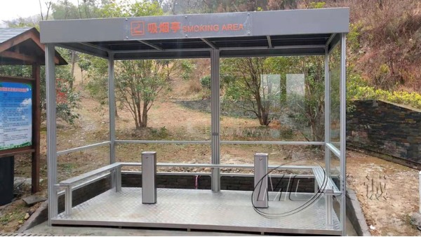 鋁合金吸煙亭定制 鋁合金吸煙亭定制