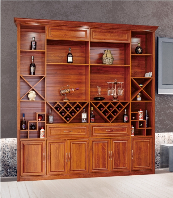 全鋁酒柜-01（風(fēng)格：中式；顏色：金橡）